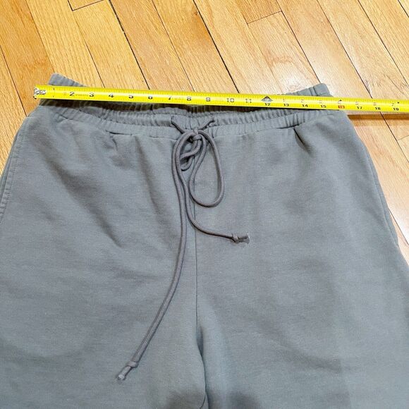 Nice Rice Poppy Atelier Mens Streetwear 5.5” Knit Shorts Size Large L Gray EUC - Picture 5 of 11